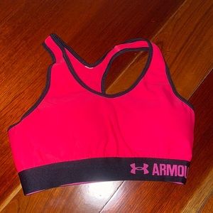 Hot pink sports bra worn once